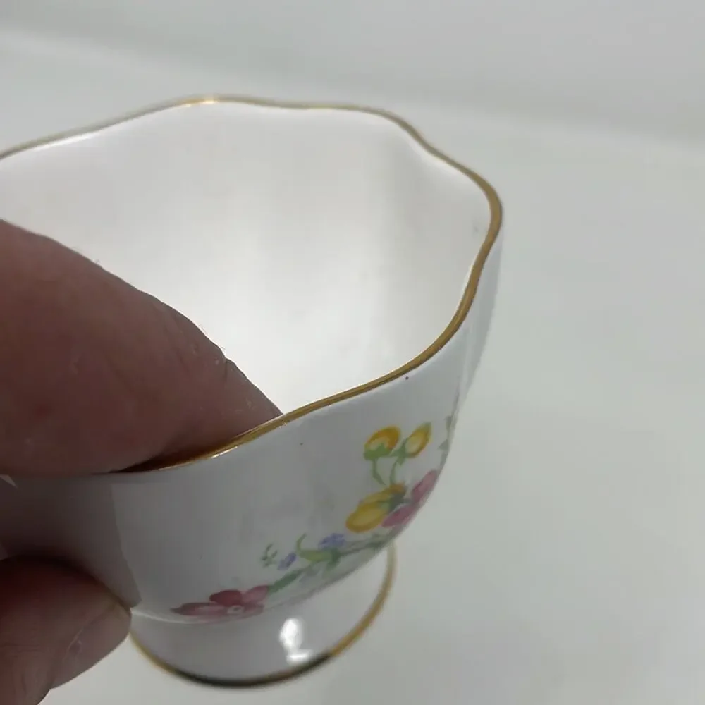 Mid-Century Fine Bone China England Teacup & Saucer